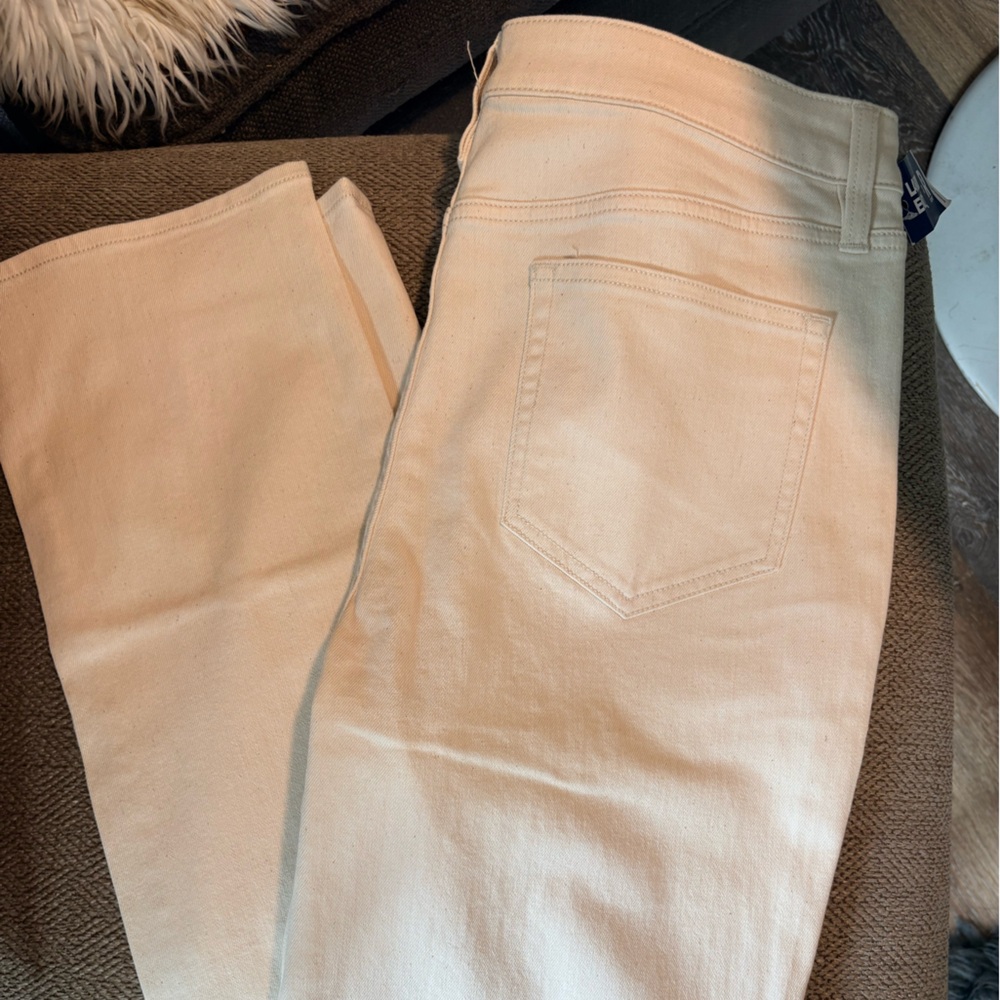 Lands' End Women's Beige Flare Jeans